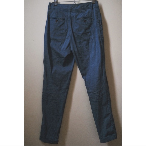 High-waisted blue-grey pants - Picture 3 of 4